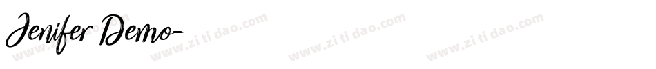 Jenifer Demo字体转换